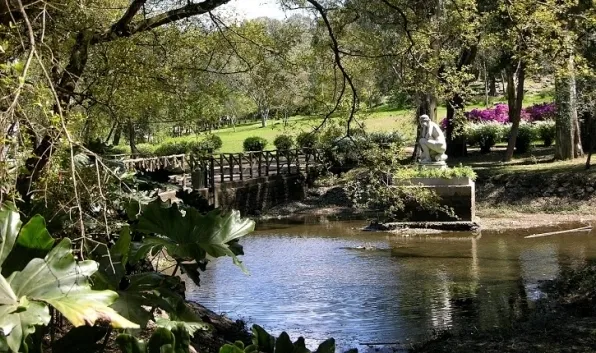 Estatua en lago
